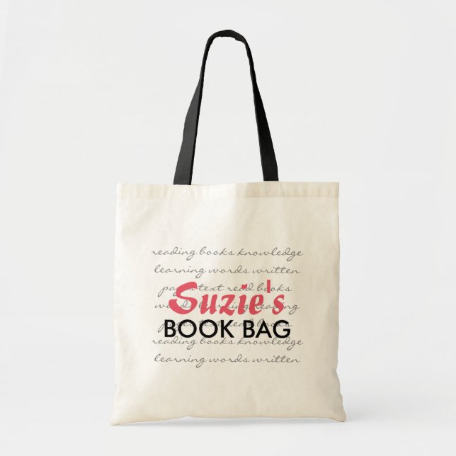 Bolsa Tote Saco de livro conhecido feito sob encomenda - (Frente)