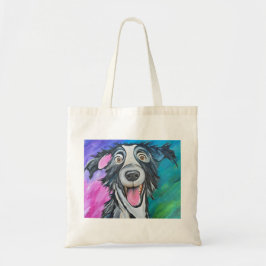 Bolsa Tote Saco de Lona Cachorro Feliz