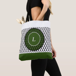 Bolsa Tote Saco de Lona com Granulado de Matcha Derretido de 