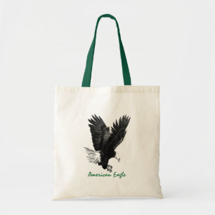 Bolsa Tote Saco de Lona da Águia Americana