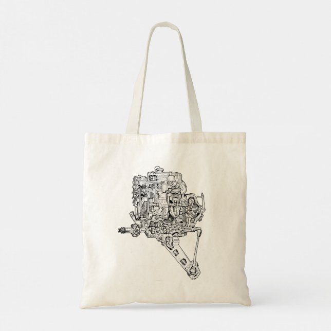 Bolsa Tote Saco de Lona da Revista Just British Motoring (Verso)
