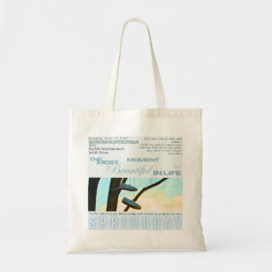 Bolsa Tote Saco de Lona de Árvore de Inverno