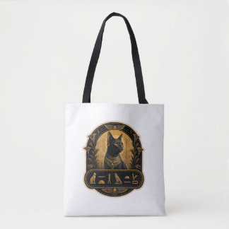 Bolsa Tote Saco de Lona de Gato Sphynx Estética Egípcia