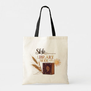 Bolsa Tote Saco de lona ecológico "Modo Biblioteca Ligado" or