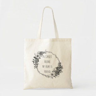 Bolsa Tote Saco de Lona "Em Cristo Somente"