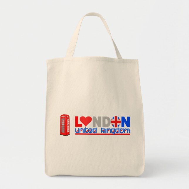 Bolsa Tote Saco de Londres - escolha estilo e cor (Frente)