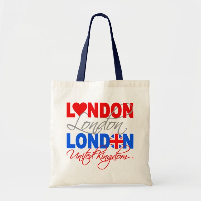 Bolsa Tote Saco de Londres - escolha estilo e cor (Frente)