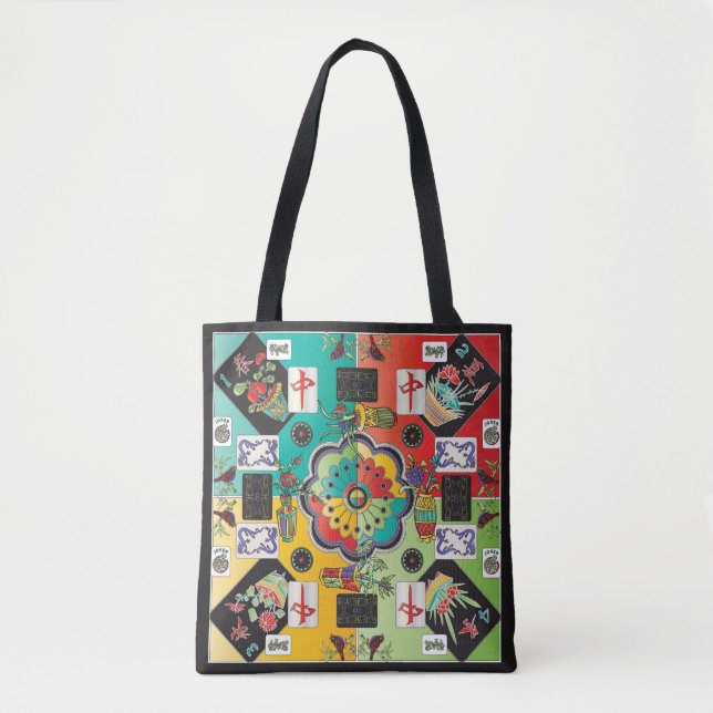 Bolsa Tote Saco de Mah Jongg (Frente)