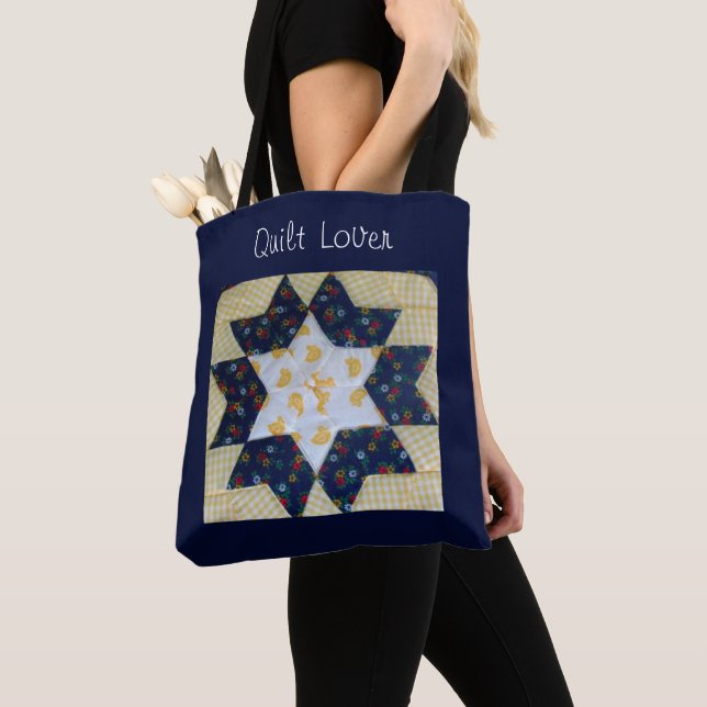 Bolsa Tote Saco de mão - Amante de Colchas (Close Up)