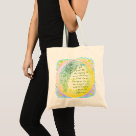 Bolsa Tote Saco de mão Angel Serenity Prayer