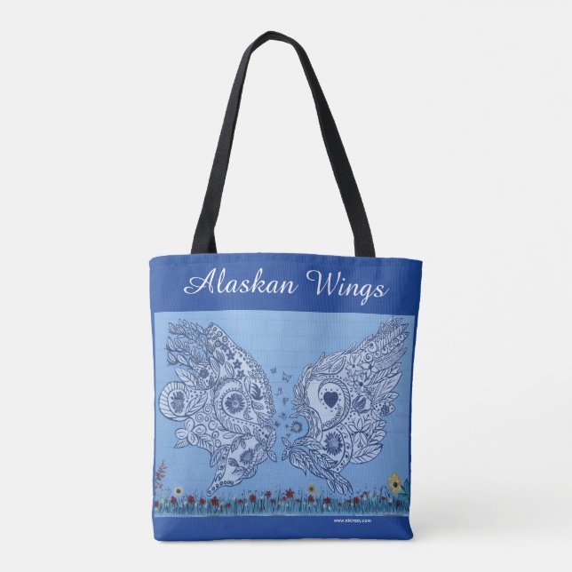 Bolsa Tote Saco de mão Asas de Anjo (Verso)