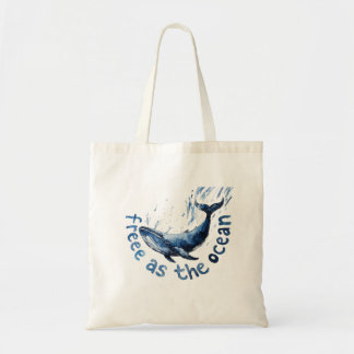 Bolsa Tote Saco de mão Baleia Grátis