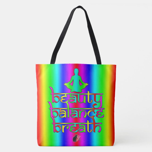 Bolsa Tote Saco de mão Beauty Balance Breath (Frente)