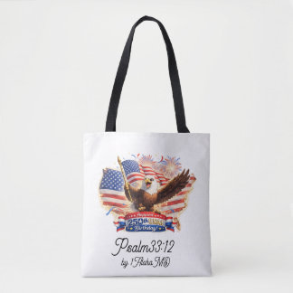 Bolsa Tote Saco de mão "Bênção Feliz 250º Aniversário EUA!"