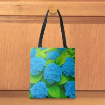 Saco de mão Blue Hydrangeas