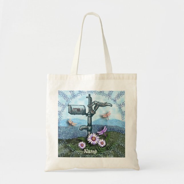 Bolsa Tote Saco de mão Caixa de Correio Antiga (Frente)