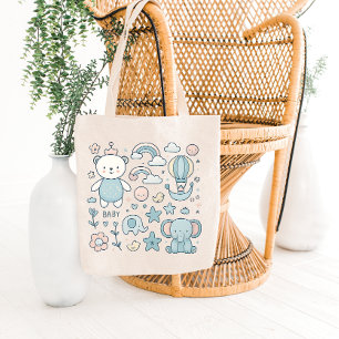 Bolsa Tote Saco de mão caprichoso para chá de bebê