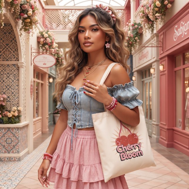 Bolsa Tote Saco de mão Cherry Bloom (Criador carregado)