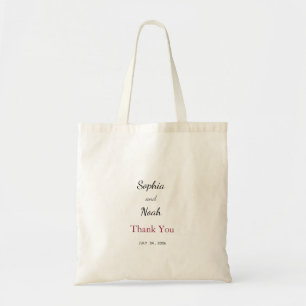 Bolsa Tote Saco de mão colorido de agradecimento de casamento