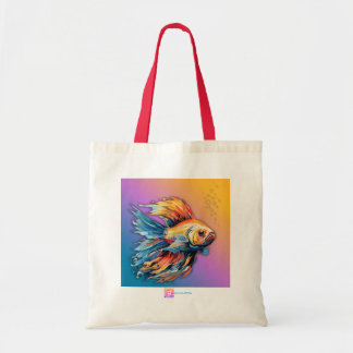 Bolsa Tote Saco de mão COLORIDO DE PEIXE DOURADO