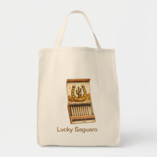 Bolsa Tote Saco de mão com arte de fósforo de cowboy retrô co