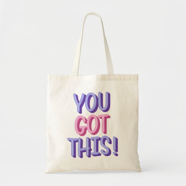 Bolsa Tote Saco de mão com citações (Frente)