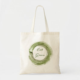 Bolsa Tote Saco de mão com design Eat Green