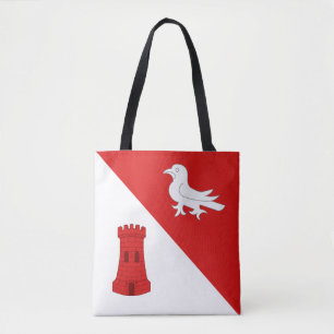 Bolsa Tote Saco de mão com emblema da população do cantão de 