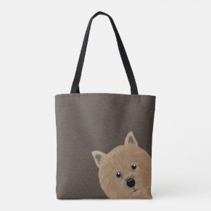 Bolsa Tote Saco de mão com estampa do Norwich Terrier