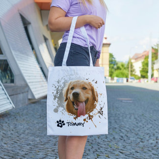 Bolsa Tote Saco de mão com foto de animal de estimação person