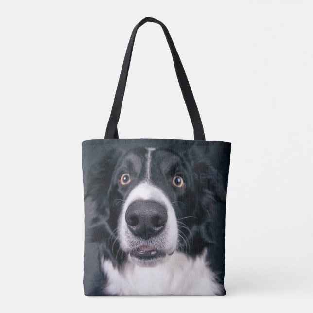 Bolsa Tote Saco de mão com foto de cachorro personalizada de  (Verso)