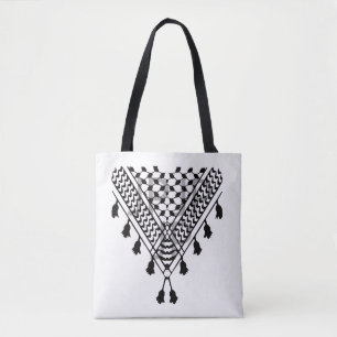 Bolsa Tote Saco de mão com Keffiyeh Palestino