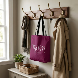 Bolsa Tote Saco de mão com texto Mãe Fundada Presente de Nova