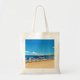 Bolsa Tote Saco de mão com vista para a praia de Tenerife