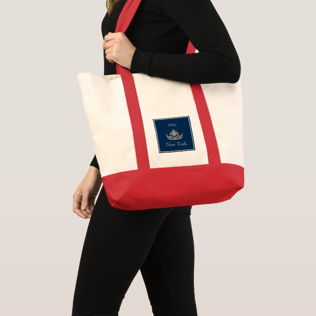 Bolsa Tote Saco de Mão Coroa de Concurso (Frente (produto))