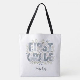 Bolsa Tote Saco de mão Cottagecore para Professora do Primeir
