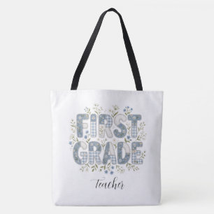 Bolsa Tote Saco de mão Cottagecore para Professora do Primeir