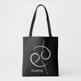 Bolsa Tote Saco de mão da constelação do zodíaco Câncer