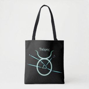 Bolsa Tote Saco de mão da constelação do zodíaco Touro