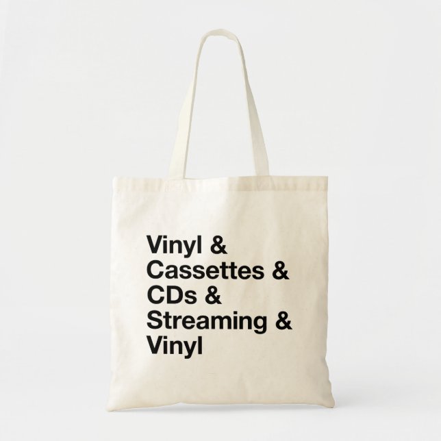 Bolsa Tote Saco de mão da Evolução da Música (Frente)