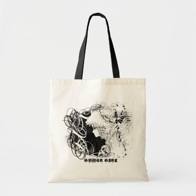 Bolsa Tote Saco de mão da menina do Gamer (Frente)