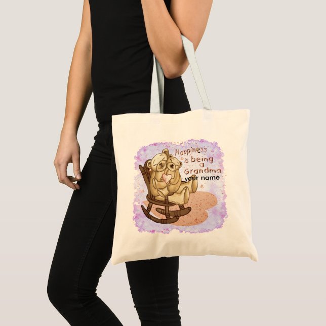 Bolsa Tote Saco de mão da Vovó Felicidade (Frente (produto))