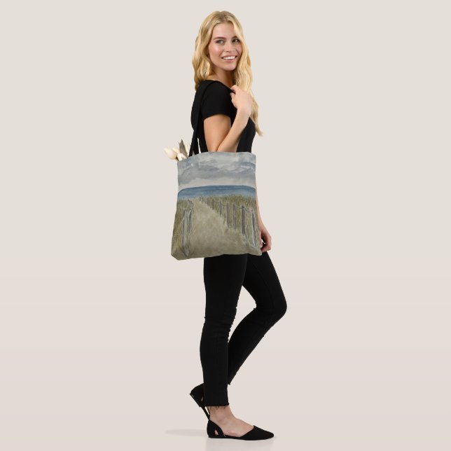 Bolsa Tote Saco de mão de arte de praia (No(a) Modelo)