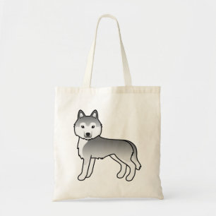 Bolsa Tote Saco de mão de cachorro de desenho animado fofo da
