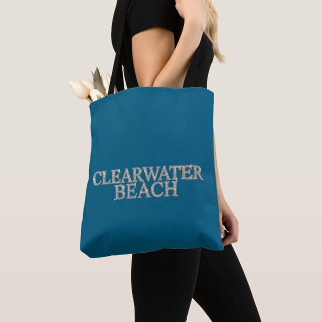 Bolsa Tote Saco de mão de Clearwater Beach Flórida (Close Up)