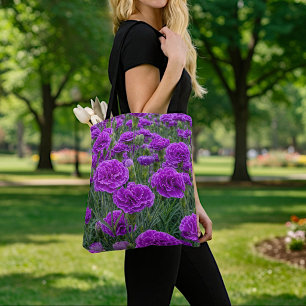 Bolsa Tote Saco de mão de Cravo Roxo