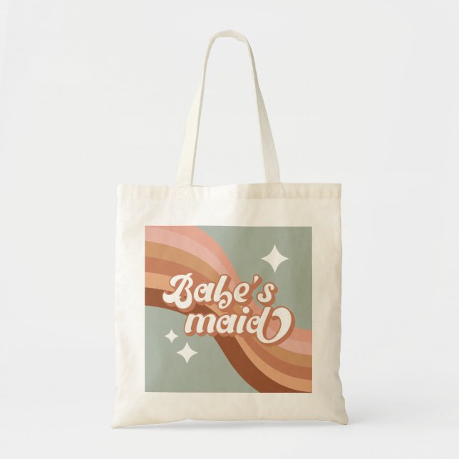 Bolsa Tote Saco de mão de Dama de Honra Retro – Um Presente A (Frente)