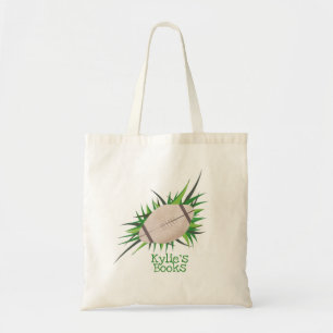 Bolsa Tote Saco de mão de desenho animado de futebol infantil