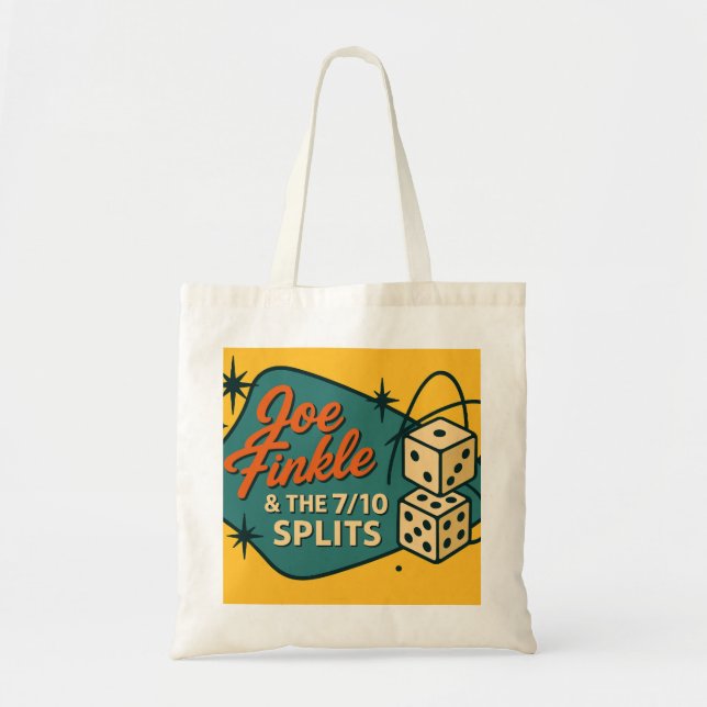 Bolsa Tote Saco de mão de Joe Finkle & The 7/10 Splits Rockin (Frente)
