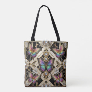 Bolsa Tote Saco de mão de luxo em estilo Rainbow Butterfly Di